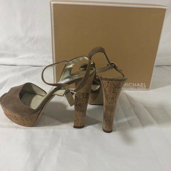 Michael Kors Women’s Shoes Sandals Suede Heels 9 - Picture 9 of 12